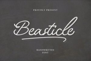 Related font Beasticle Elegant Typography