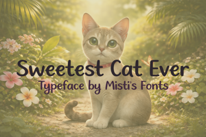 Related font Sweetest Cat Ever