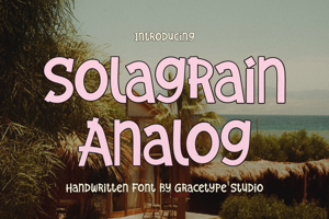 Related font Solagrain Analog