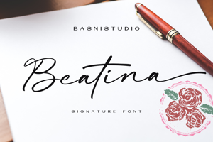 Related font Beatina