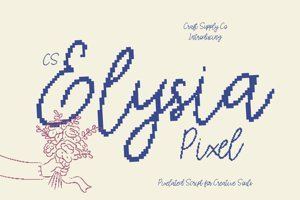 Related font CS Elysia Pixel