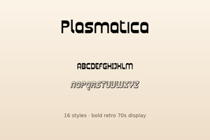 Related font Plasmatica