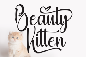 Related font Beauty Kitten