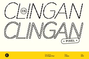 Related font CS Clingan Pixel