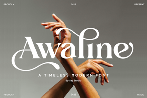 Related font Awaline DEMO