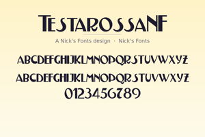 Related font TestarossaNF