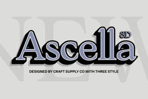 Related font Ascella 3D