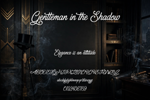 Related font Gentleman in the Shadow