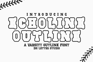 Related font Echoline Outline