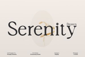 Related font CS Serenity Drawn