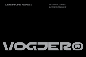 Related font Vogjer - Bold Futuristic Font