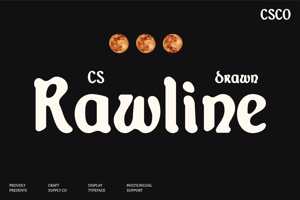 Related font CS Rawline Drawn