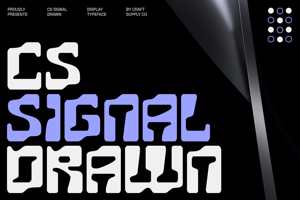 Related font CS Signal Drawn