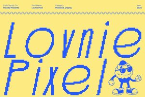 Related font Lovnie Pixel