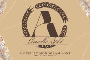 Related font Avinelle Split Monogram