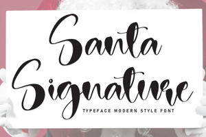 Related font Santa Signature