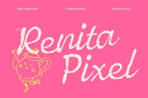 Related font CS Renita Pixel