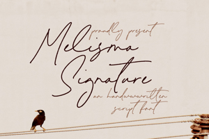 Related font Melisma Signature
