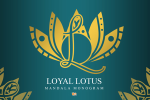 Loyal Lotus Mandala Monogram