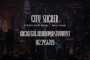 Related font City Slicker