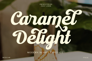 Related font Caramel Delight