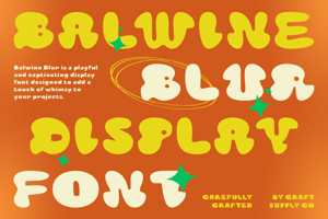 Related font Balwine Blur