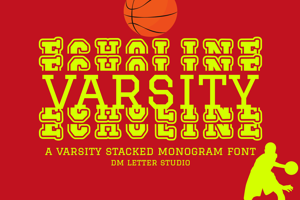 Echoline Varsity Stacked Monogr