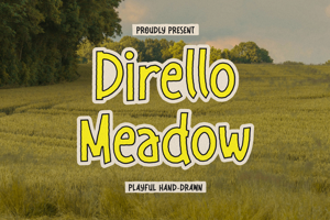 Related font Dirello Meadow