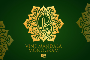 Related font Vine Mandala Monogram