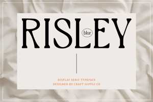 Related font Risley Blur