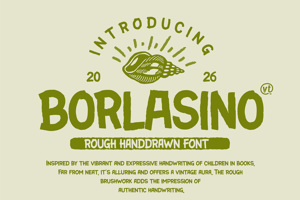 Related font Borlasino Handdrawn