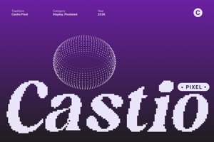 Related font Castio Pixel