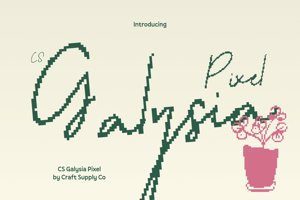 Related font CS Galysia Pixel