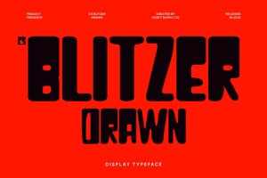 Related font CS Blitzer Drawn