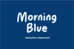 Related font Morning Blue