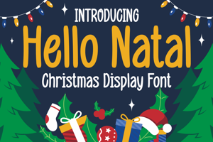 Related font Hello Natal