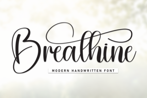 Related font Breathine