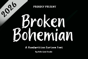 Related font Broken Bohemian