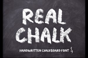 Related font Real Chalk
