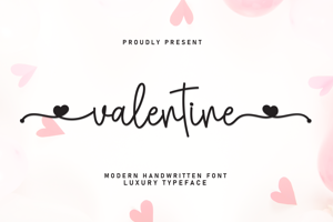 Related font Valentine