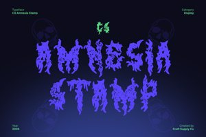 Related font CS Amnesia Stamp
