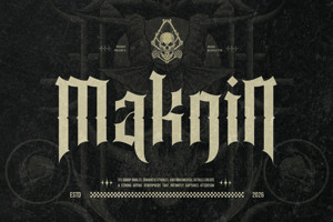 Related font Maknin