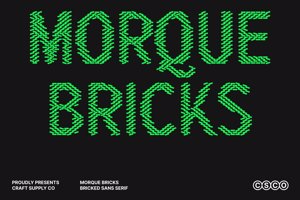 Related font Morque Bricks