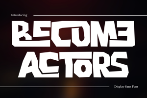 Related font BECOME ACTORS