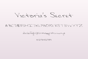Related font Victoria's Secret