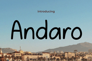 Related font Andaro