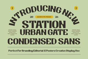 Related font Station Urban Gate