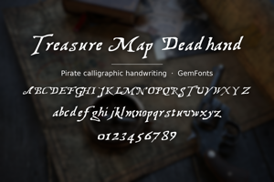 Related font Treasure Map Deadhand
