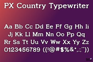 PX Country Typewriter