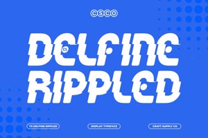 Related font CS Delfine Rippled
